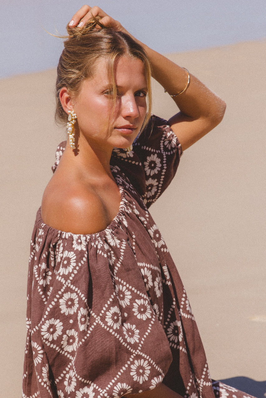 Dahlia Maxi Dress ~ Maple