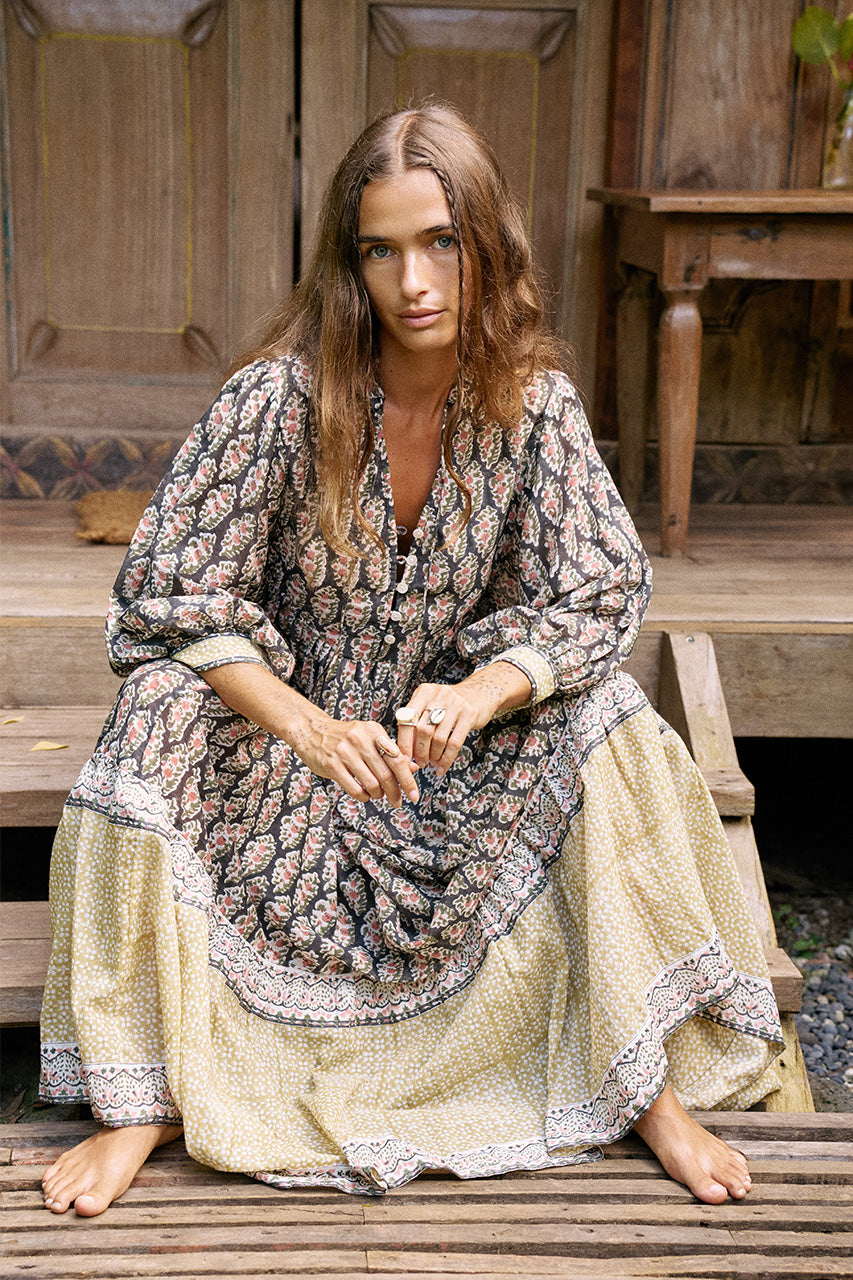 Bhoomi Maxi Dress ~ Onyx