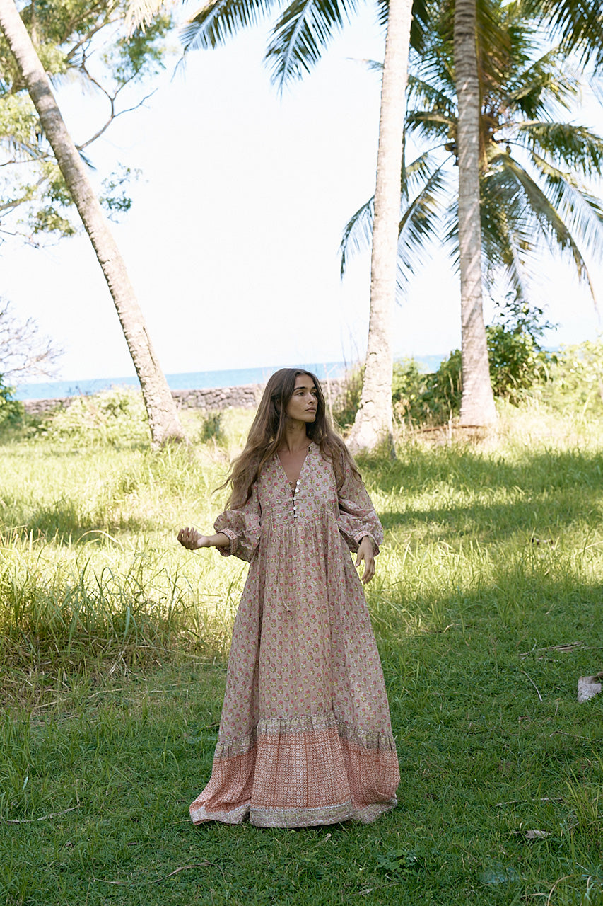 Bhoomi Maxi Dress ~ Sunset