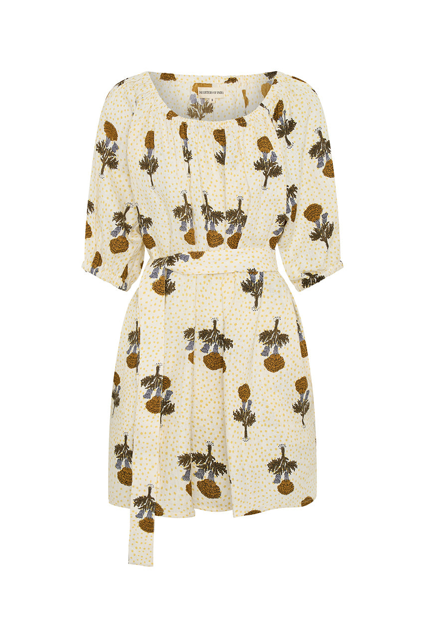 Dahlia Mini Dress ~ Marigold