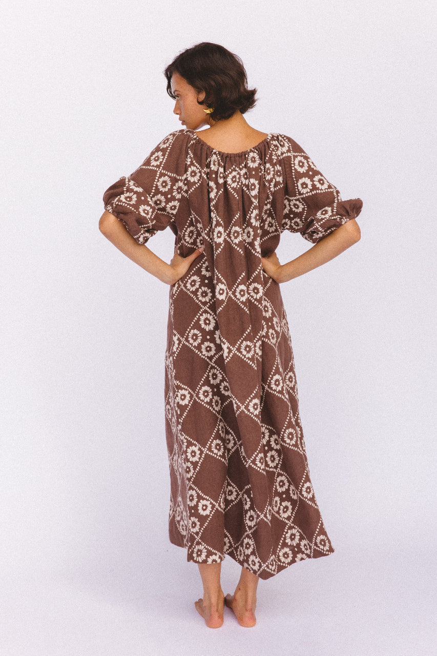 Dahlia Maxi Dress ~ Maple