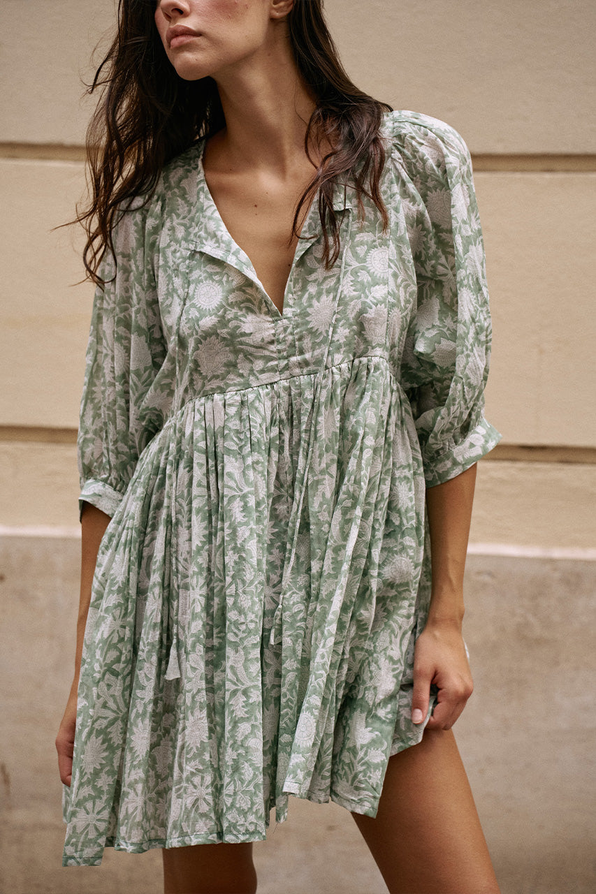 Kyra Mini Dress ~ Jade