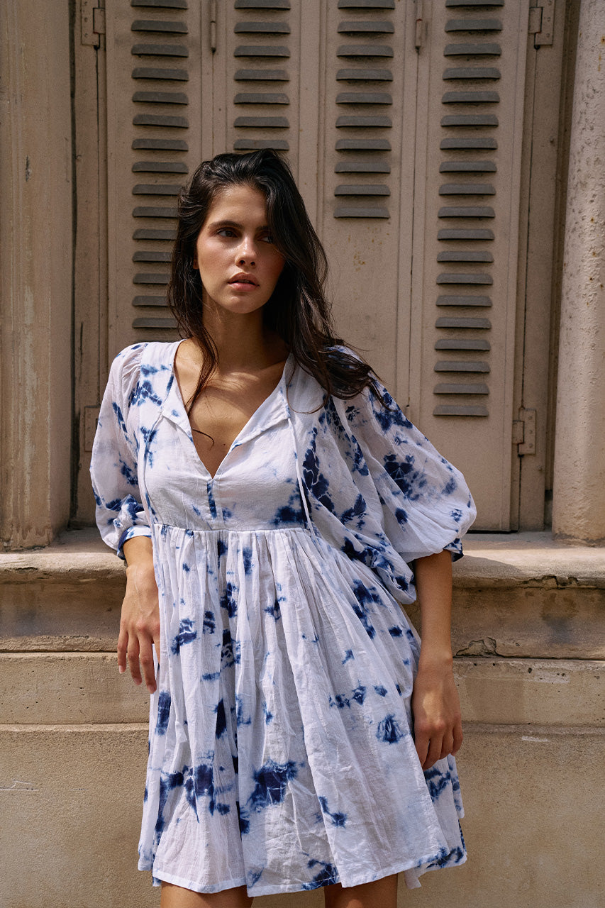 Kyra Mini Dress ~ Deep Sea