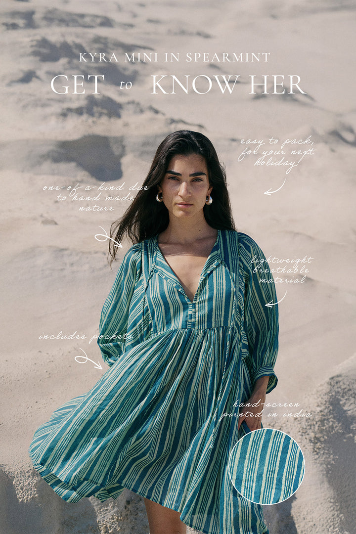 Kyra Mini Dress ~ Spearmint
