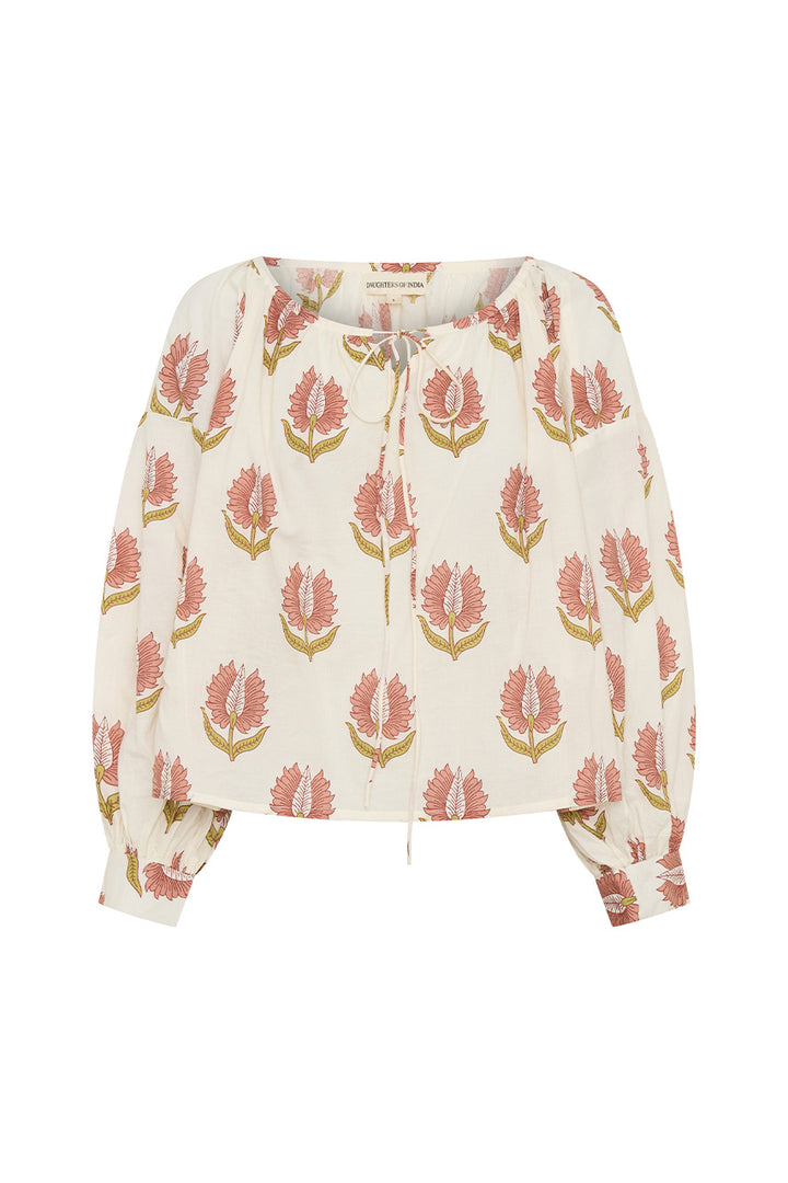 Ria Blouse ~ Strawberry Cream