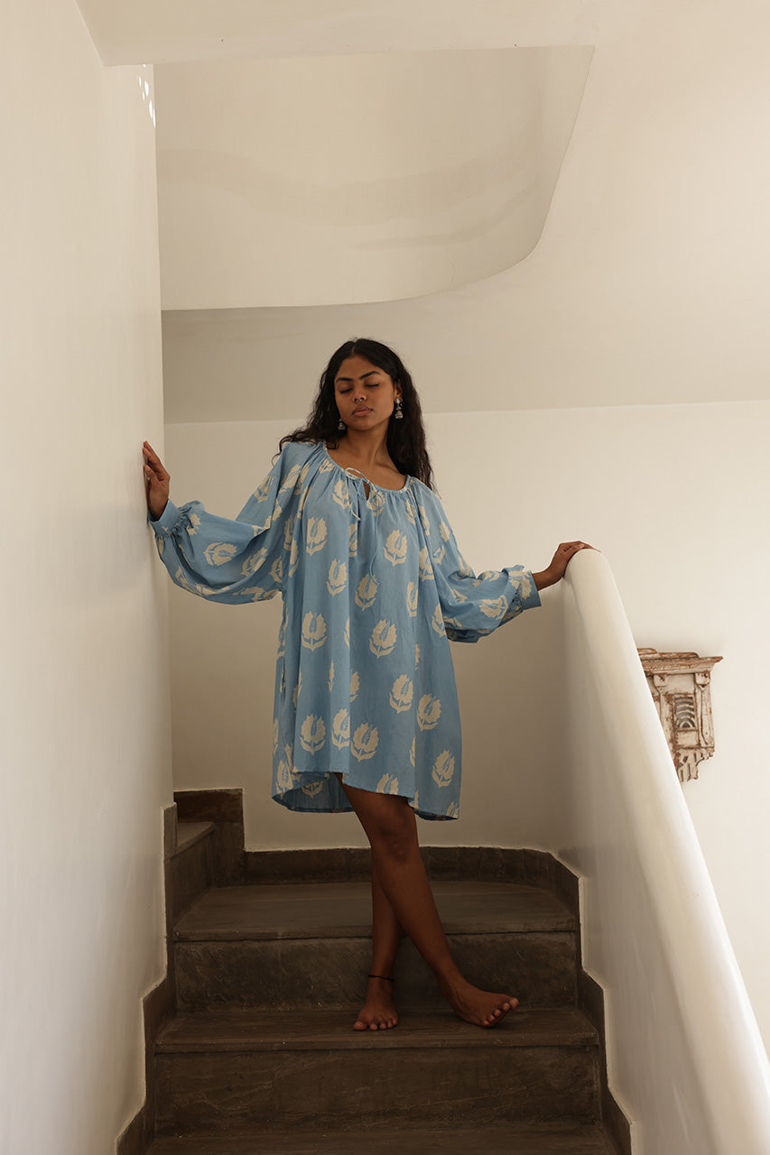 Ria Mini Dress ~ Sky