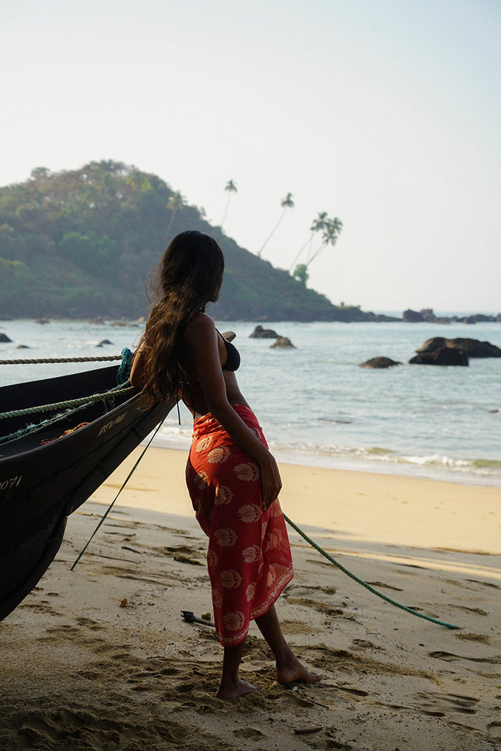 Ria Sarong ~ Ruby Red