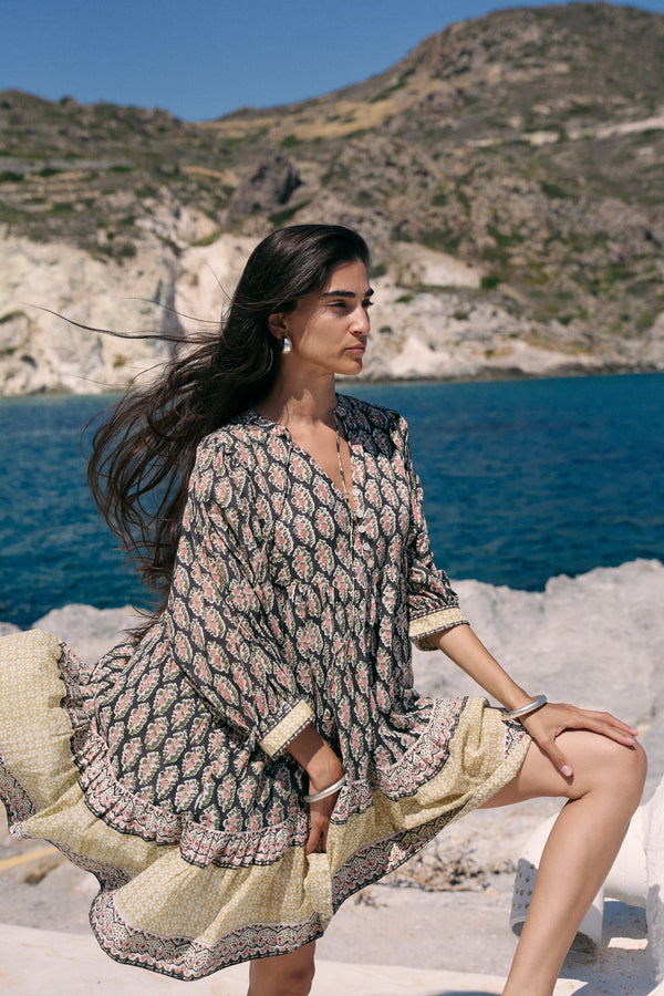 Bhoomi Mini Dress ~ Onyx