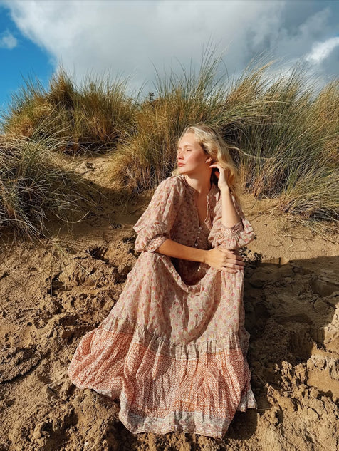 Bhoomi Maxi Dress ~ Sunset