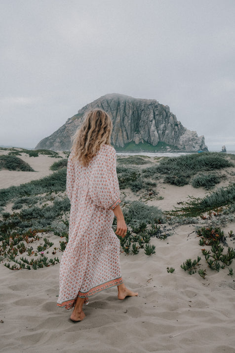 Kyra Maxi Dress ~ Coral