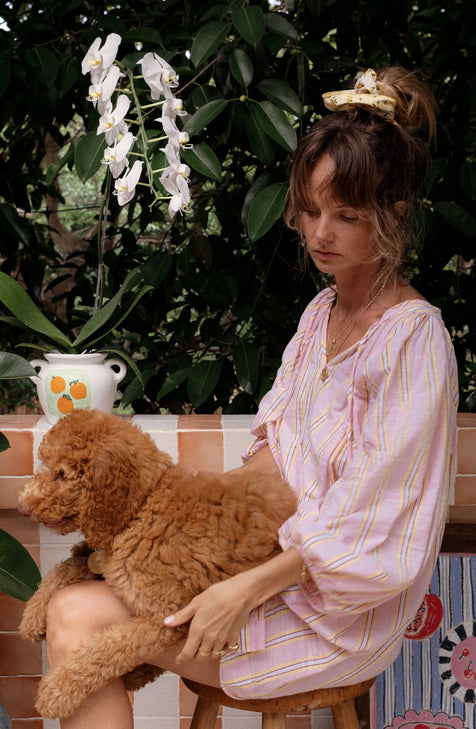 Poet Mini Dress ~ Pink Sorbet